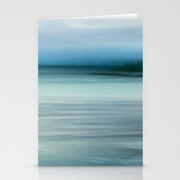 storm on the horizon - abstract ocean landscape photograph Stationery Card Gallery Image 1