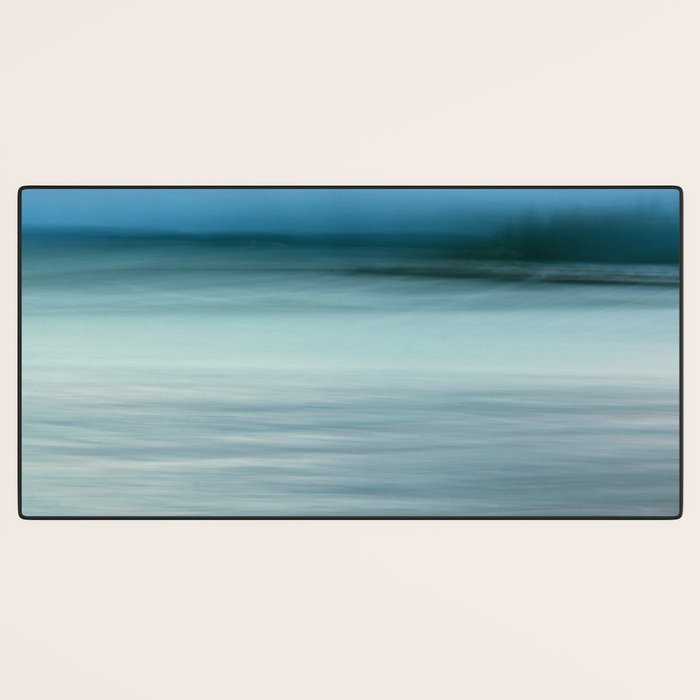 storm on the horizon - abstract ocean landscape photograph Desk Mat Gallery Image 3
