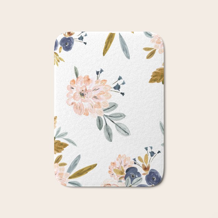 Mason Vintage Roses Bath Mat Gallery Image 1