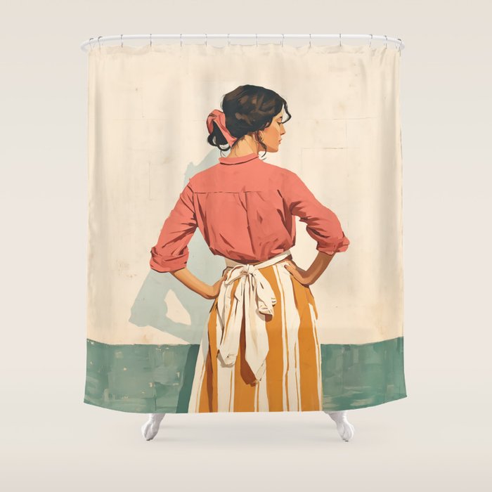 Elegance Wrapped in Seasons Shower Curtain Gallery Image 1