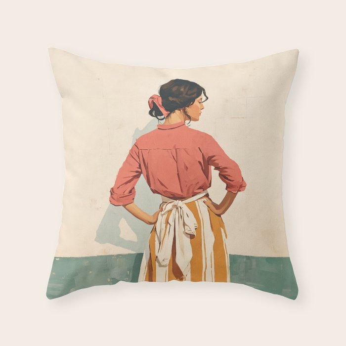 Elegance Wrapped in Seasons Throw Pillow Gallery Image 1