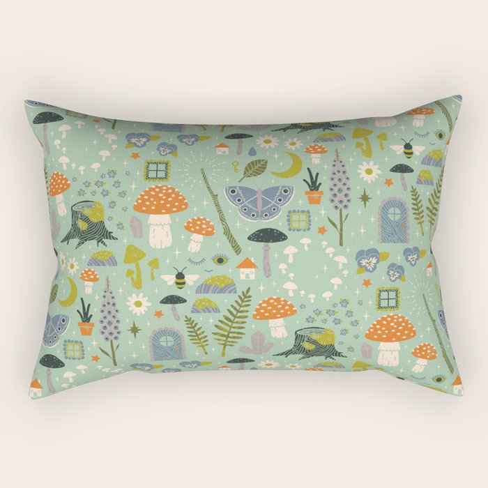 Fairy Garden Rectangular Pillow Gallery Image 1