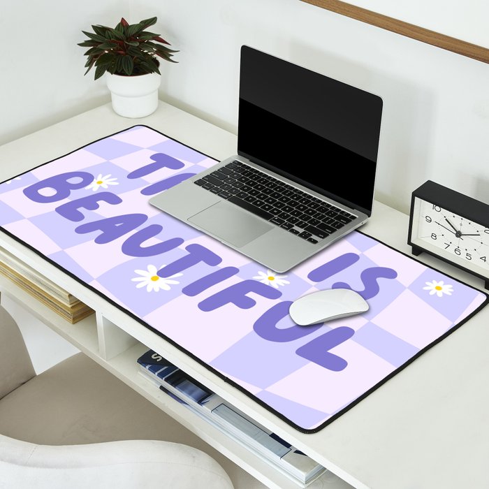 Trans is Beautiful Desk Mat Gallery Image 2