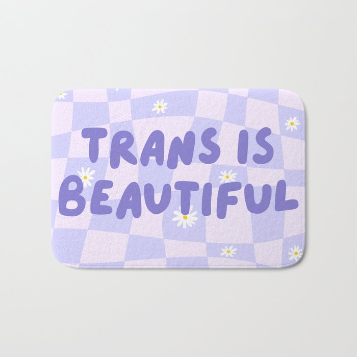 Trans is Beautiful Bath Mat Gallery Image 1