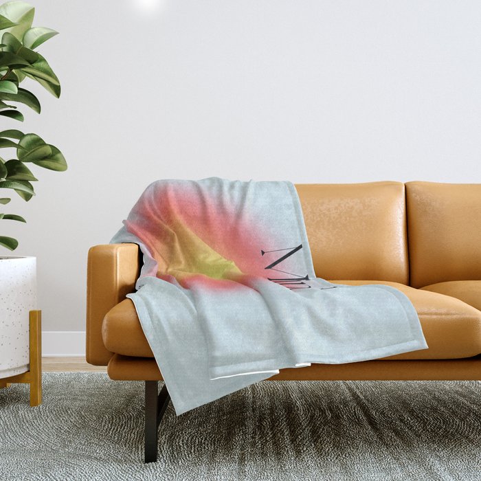 Mind: Aura Gradient 01 Throw Blanket Gallery Image 1