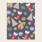 Cute Christmas Navy Blue Notebook Gallery Image 4