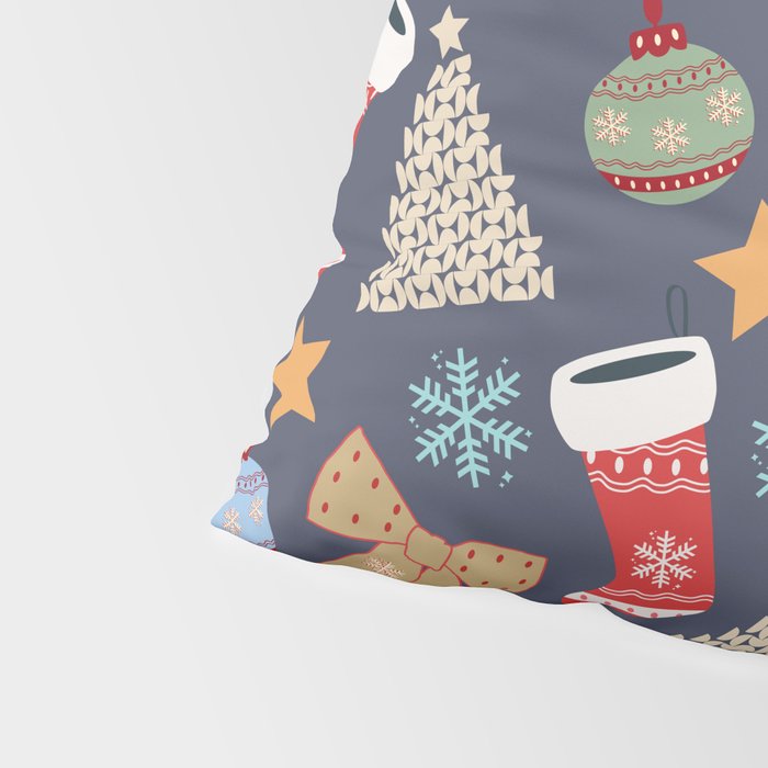 Cute Christmas Navy Blue Pillow Sham Gallery Image 4