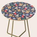 Cute Christmas Navy Blue Side Table Gallery Image 2