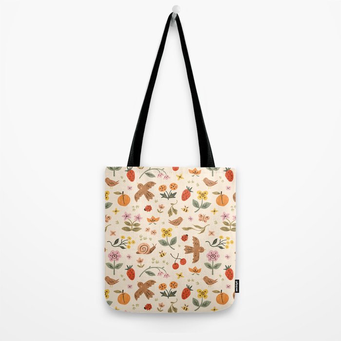 In Bloom - Gouache Nature Print Tote Bag Gallery Image 2