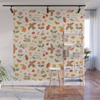 In Bloom - Gouache Nature Print Wall Mural Gallery Image 1