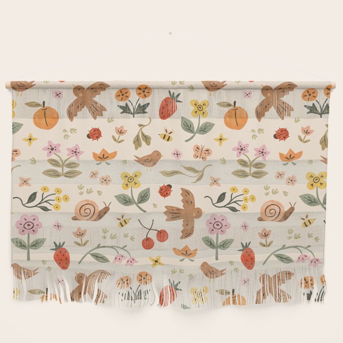 In Bloom - Gouache Nature Print Wall Hanging Gallery Image 1