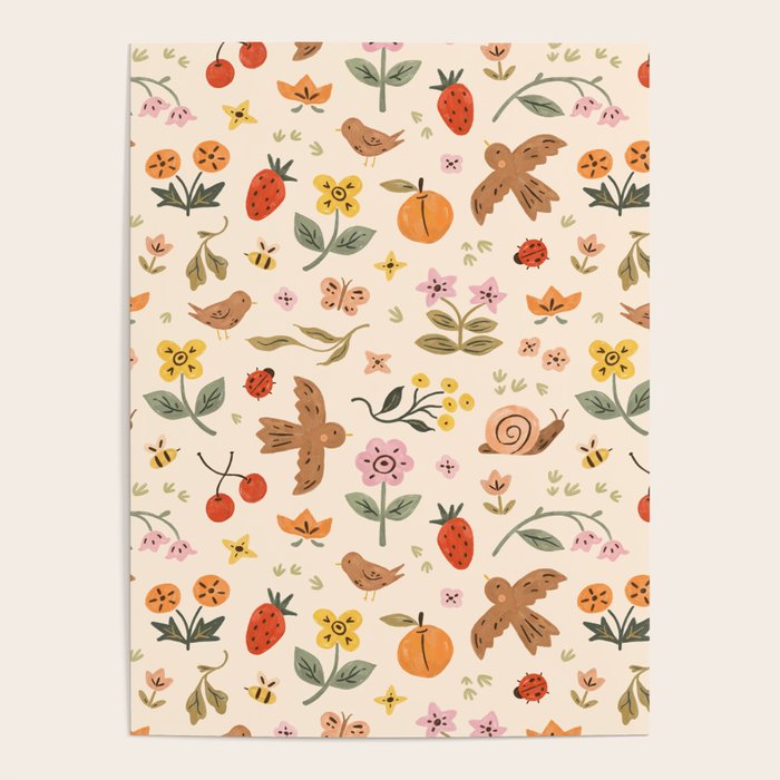 In Bloom - Gouache Nature Print Poster Gallery Image 4