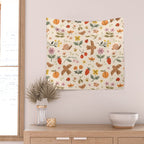 In Bloom - Gouache Nature Print Wall Tapestry Gallery Image 2