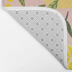Lemon Blooms - Blush Palette Bath Mat Gallery Image 2