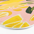 Lemon Blooms - Blush Palette Bath Mat Gallery Image 3
