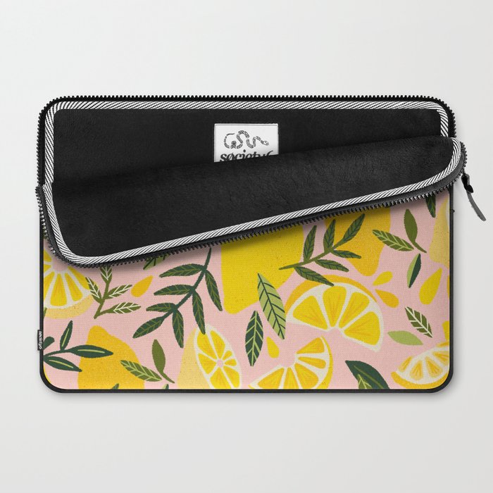 Lemon Blooms - Blush Palette Laptop Sleeve Gallery Image 2