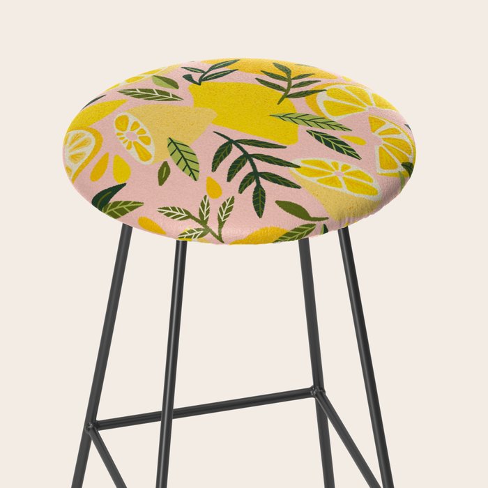 Lemon Blooms - Blush Palette Stool Gallery Image 2