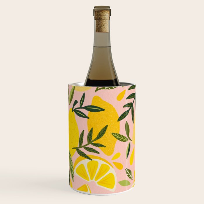 Lemon Blooms - Blush Palette Wine Chiller Gallery Image 3