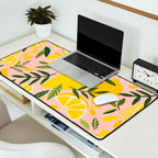 Lemon Blooms - Blush Palette Desk Mat Gallery Image 2