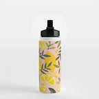 Lemon Blooms - Blush Palette Water Bottle Gallery Image 2