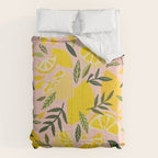 Lemon Blooms - Blush Palette Comforter Gallery Image 6