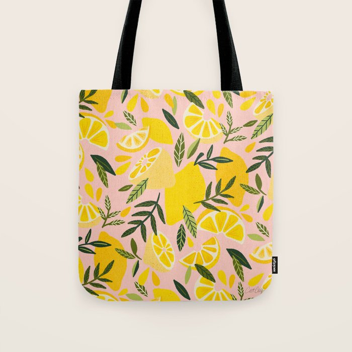 Lemon Blooms - Blush Palette Tote Bag Gallery Image 1