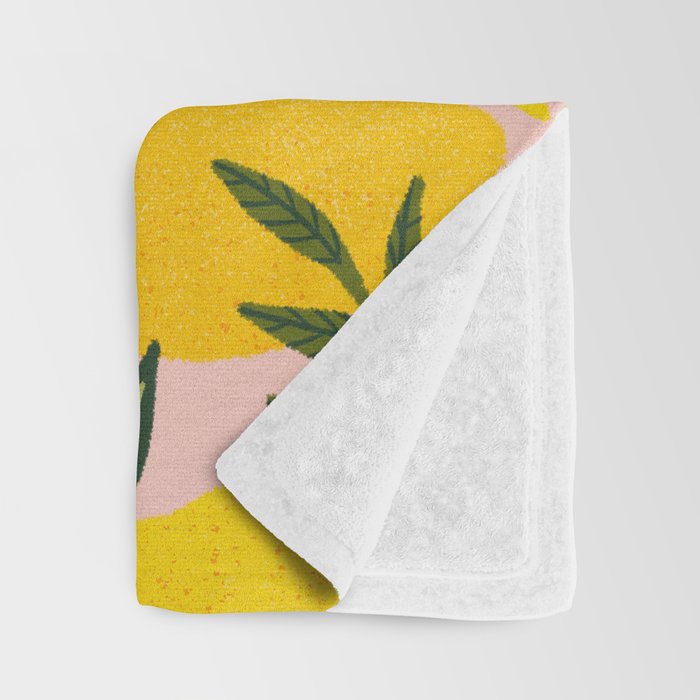 Lemon Blooms - Blush Palette Throw Blanket Gallery Image 3