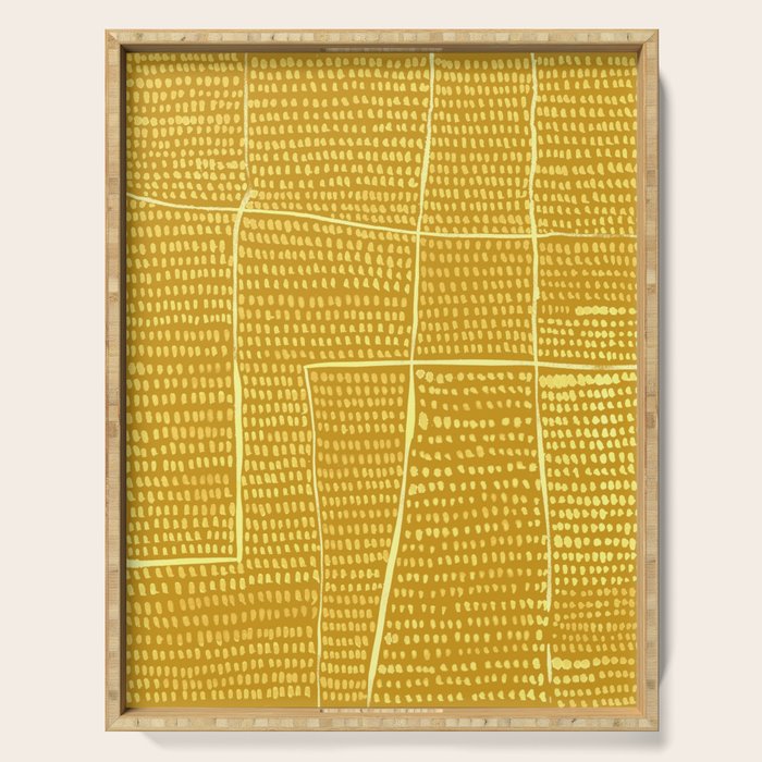 Categorize Print in Yellow Serving Tray Gallery Image 1