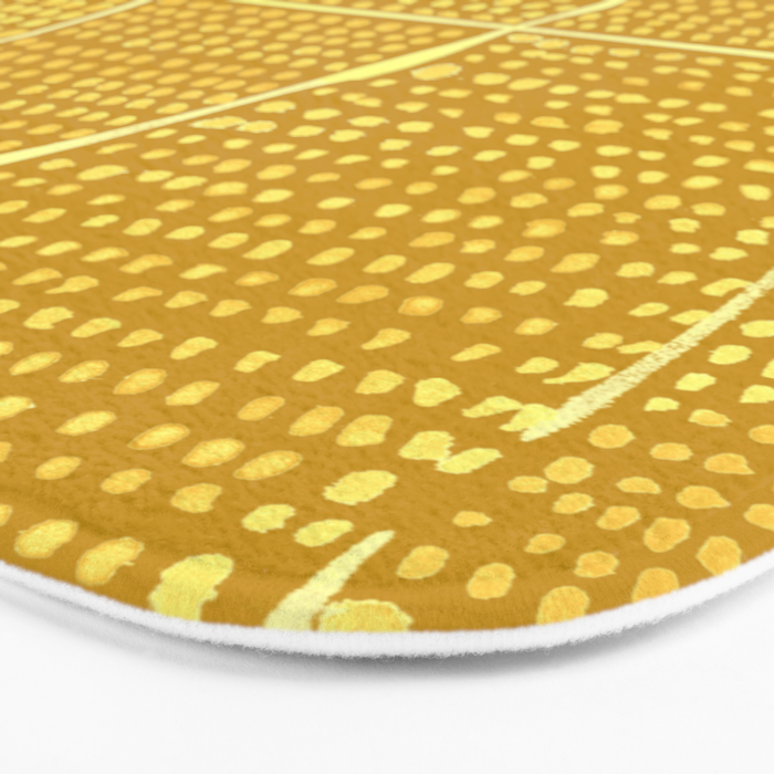 Categorize Print in Yellow Bath Mat Gallery Image 3