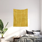Categorize Print in Yellow Wall Tapestry Gallery Image 2