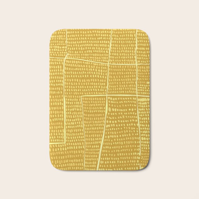Categorize Print in Yellow Bath Mat Gallery Image 1