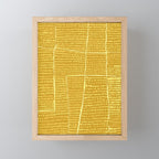 Categorize Print in Yellow Mini Art Print Gallery Image 1