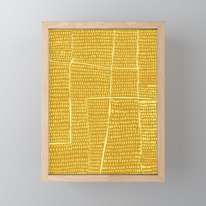 Categorize Print in Yellow Mini Art Print Gallery Image 1