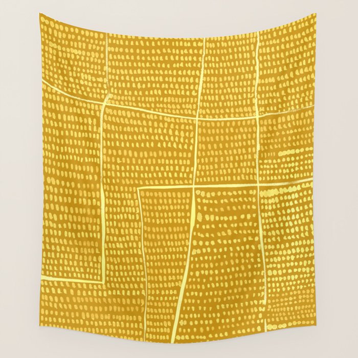 Categorize Print in Yellow Wall Tapestry Gallery Image 4