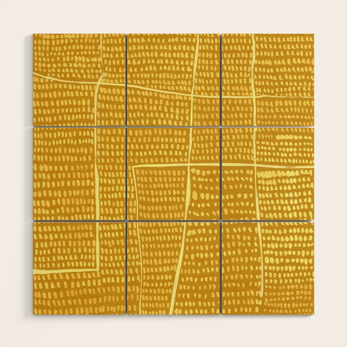 Categorize Print in Yellow Wood Wall Art Gallery Image 1
