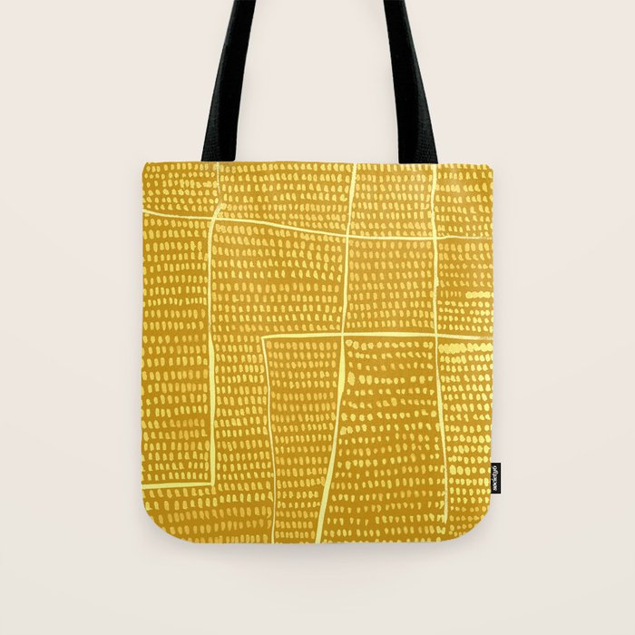 Categorize Print in Yellow Tote Bag Gallery Image 1