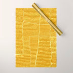 Categorize Print in Yellow Wrapping Paper Gallery Image 1