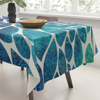 Petal Burst - Turquoise Tablecloth Gallery Image 3