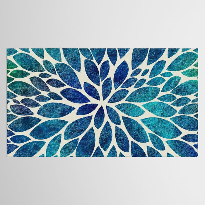Petal Burst - Turquoise Tablecloth Gallery Image 2