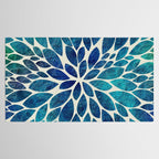 Petal Burst - Turquoise Tablecloth Gallery Image 2