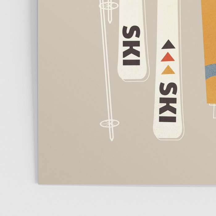 Ski Illustration Poster Gallery Image 3
