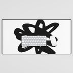 Radioactive Ink White Background Desk Mat Gallery Image 1