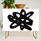 Radioactive Ink White Background Credenza Gallery Image 1