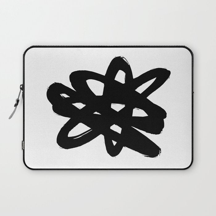 Radioactive Ink White Background Laptop Sleeve Gallery Image 1
