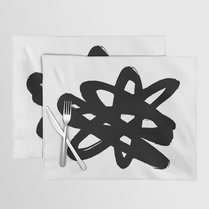 Radioactive Ink White Background Placemat Gallery Image 1