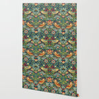 William Morris "Strawberry Thief" 11. Wallpaper Gallery Image 2