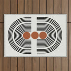 mid-century arch  Outdoor Rug Gallery Image 1