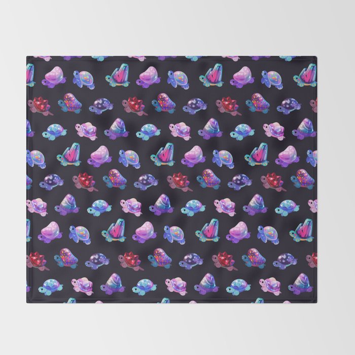 Jewel turtle Throw Blanket Gallery Image 2