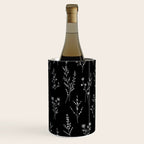 New Black Wildflowers Wine Chiller Gallery Image 2