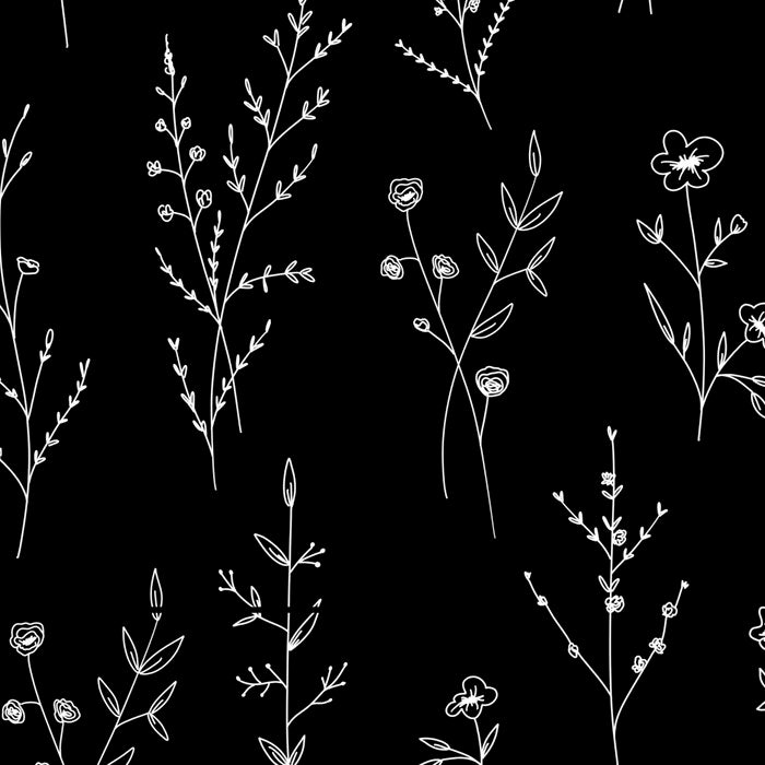 New Black Wildflowers Coffee Mug Gallery Image 2